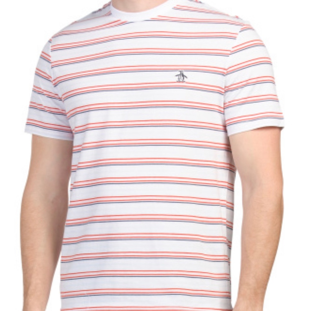 NWT Original Penguin SS Stripped Tee